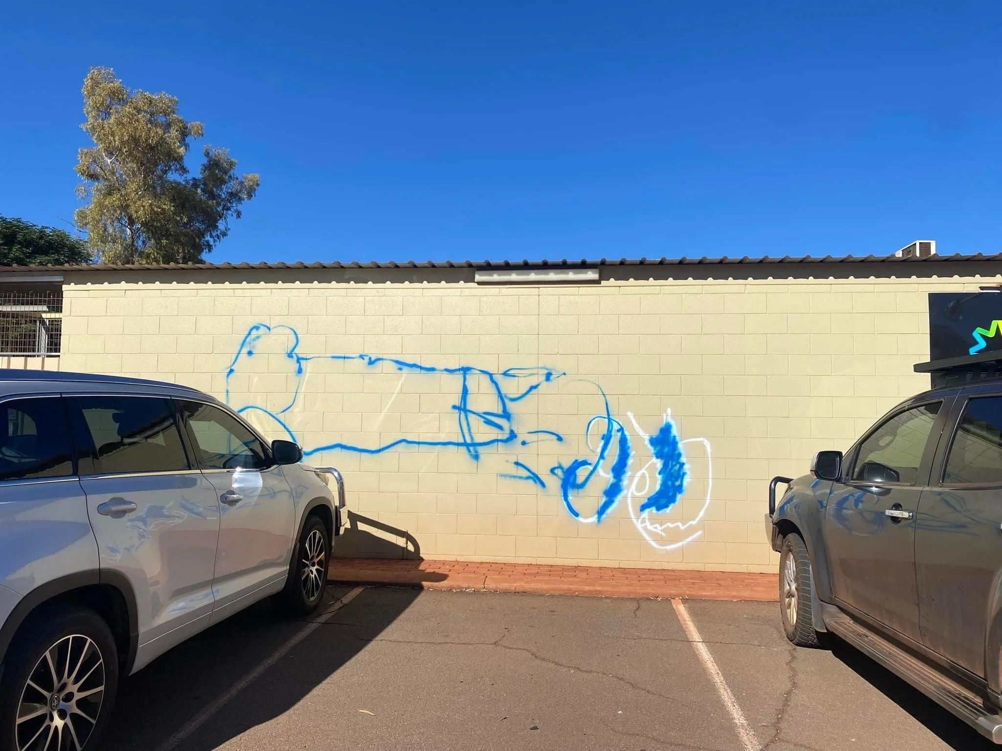 EXPENSIVE GRAFFITI CLEAN UP IN THE EAST PILBARA