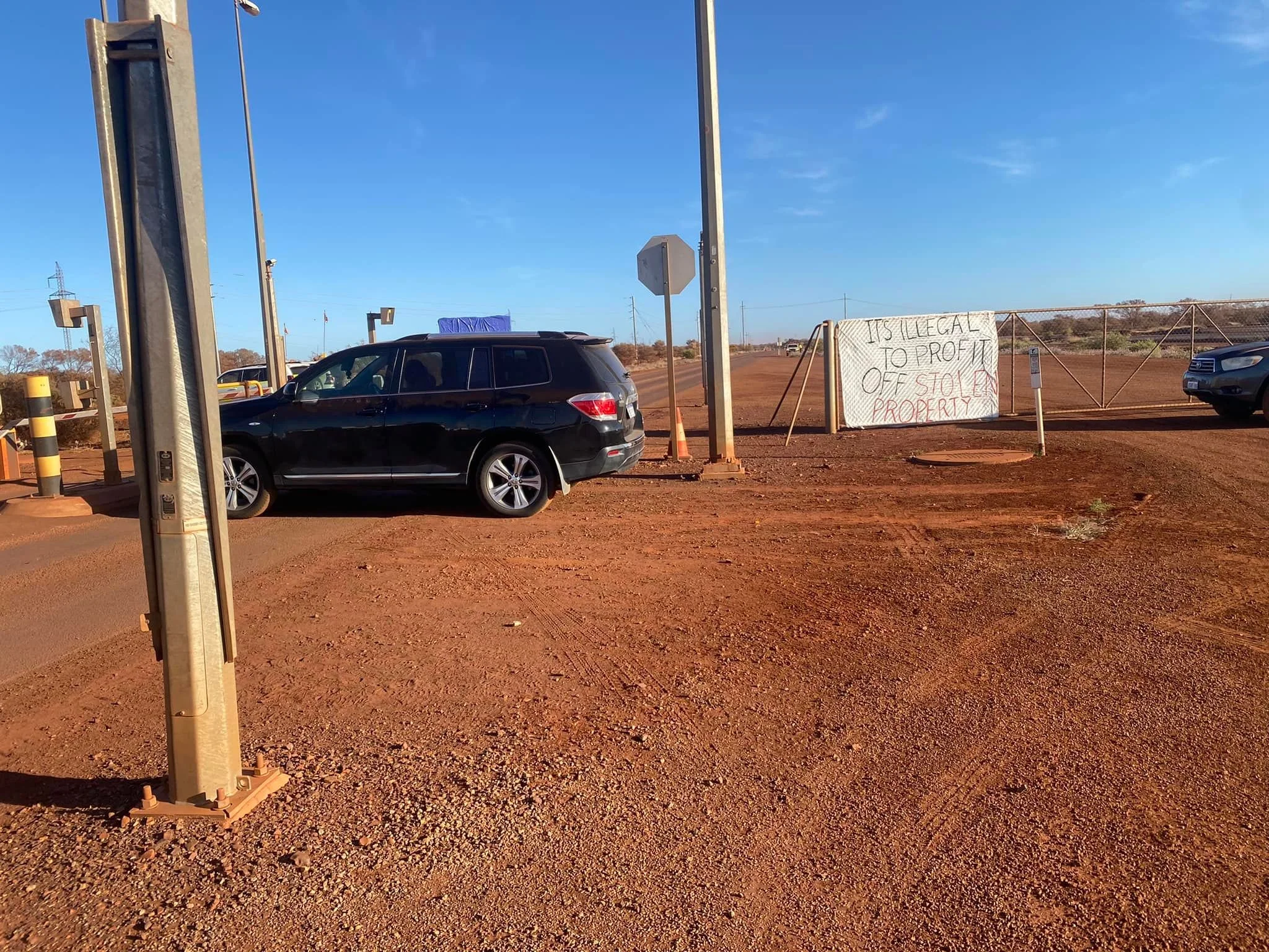 MINE SITE BLOCKADED IN PROTEST OVER SACRED SITES