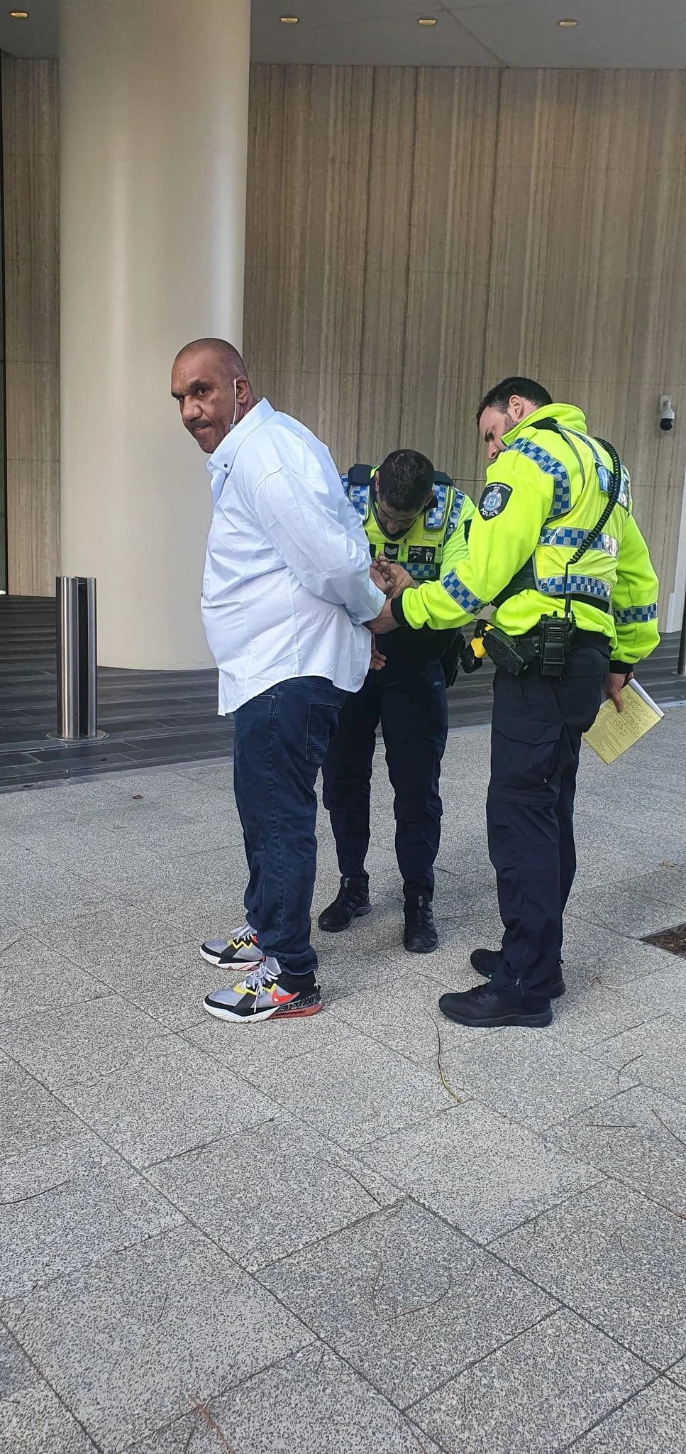 WOODSIDE PROTEST LEADS TO ARREST