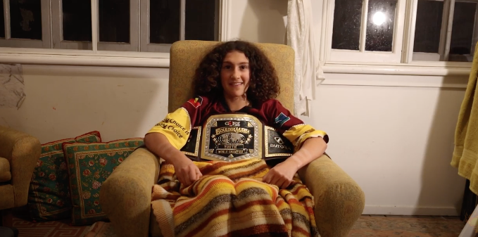 13-YEAR-OLD SPORTS CLIMBER REACHES FOR GREAT HEIGHTS