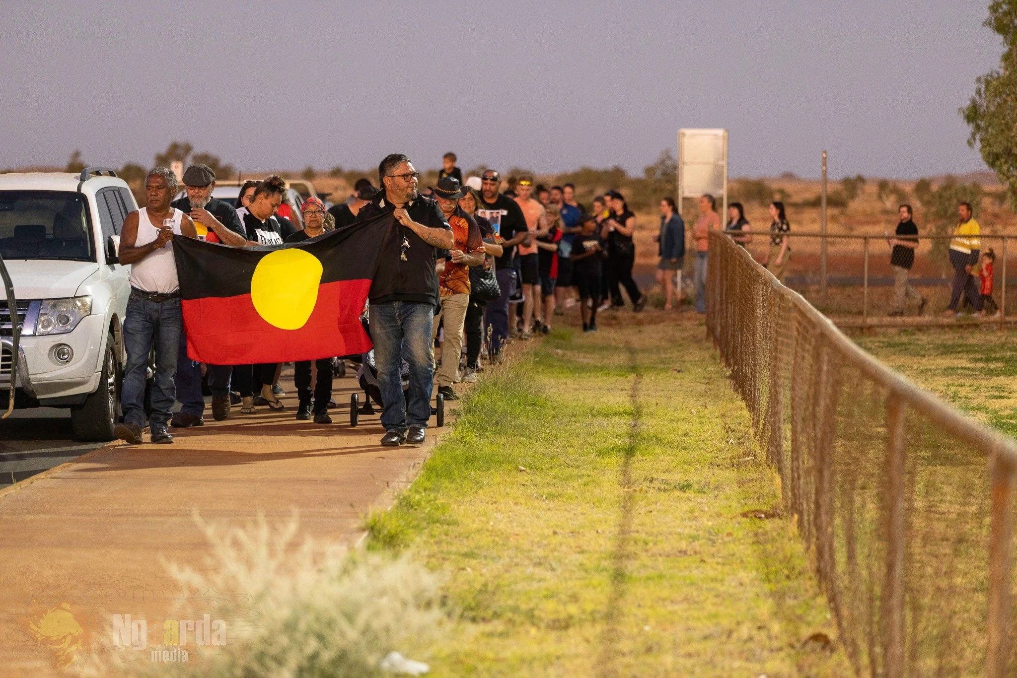 ROEBOURNE HOLDS VIGIL FOR CASSIUS TURVEY