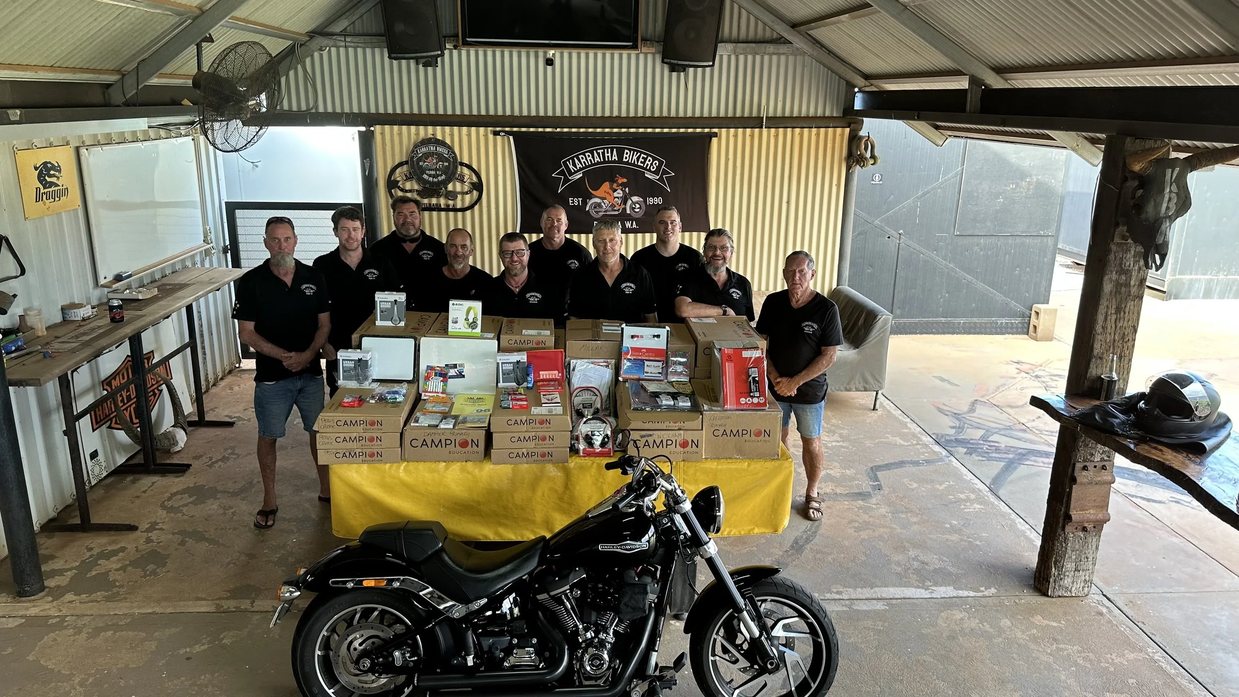 KARRATHA BIKERS MAKE GENEROUS DONATION TO REGIONAL SCHOOLS IN PILBARA