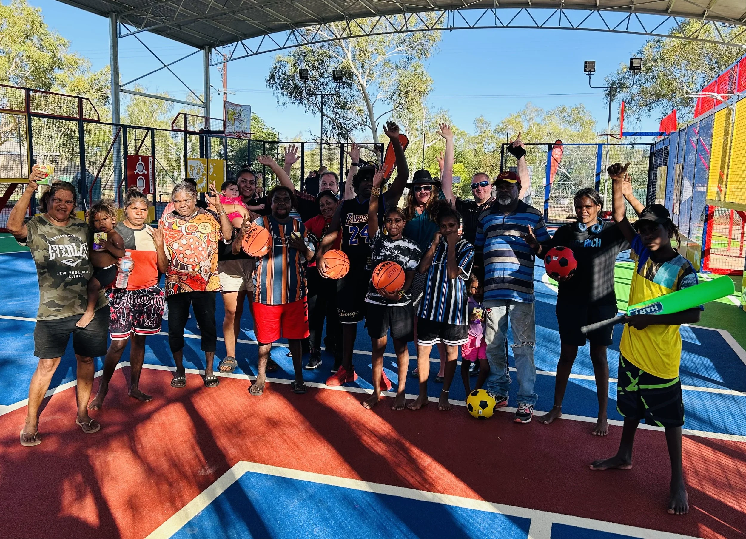 OPENING OF THE ÝIRRUNKADJI SPORTS COURTS IN NULLAGINE