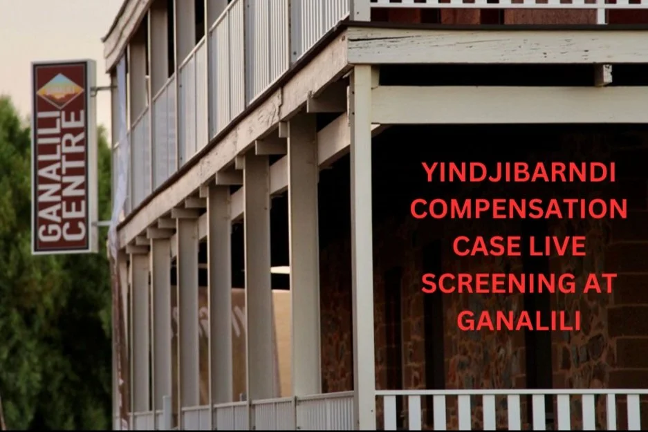 COMMUNITY GATHERS AT GANALILI CENTRE TO WATCH FMG VS YINDJIBARNDI CASE