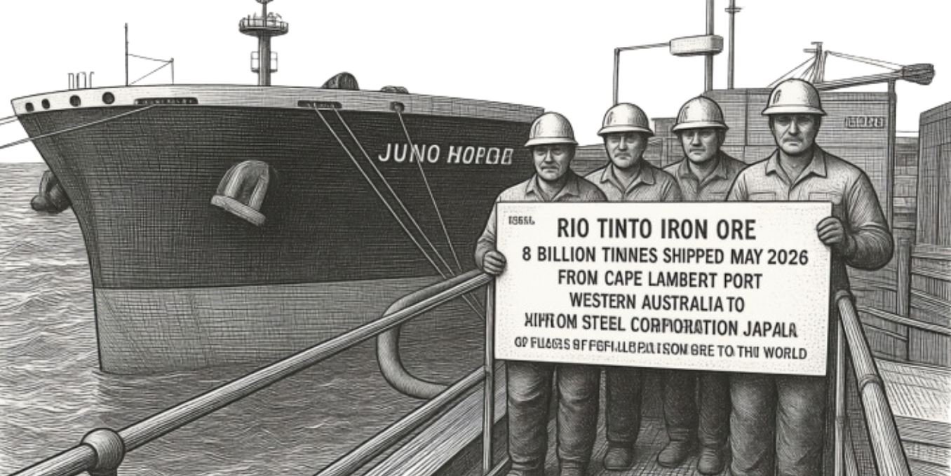 RIO TINTO SHIPS EIGHT BILLIONTH TONNE OF PILBARA IRON ORE&nbsp;