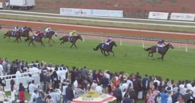 Want A Winner lengths ahead in Golden Saddle 2026.JPG