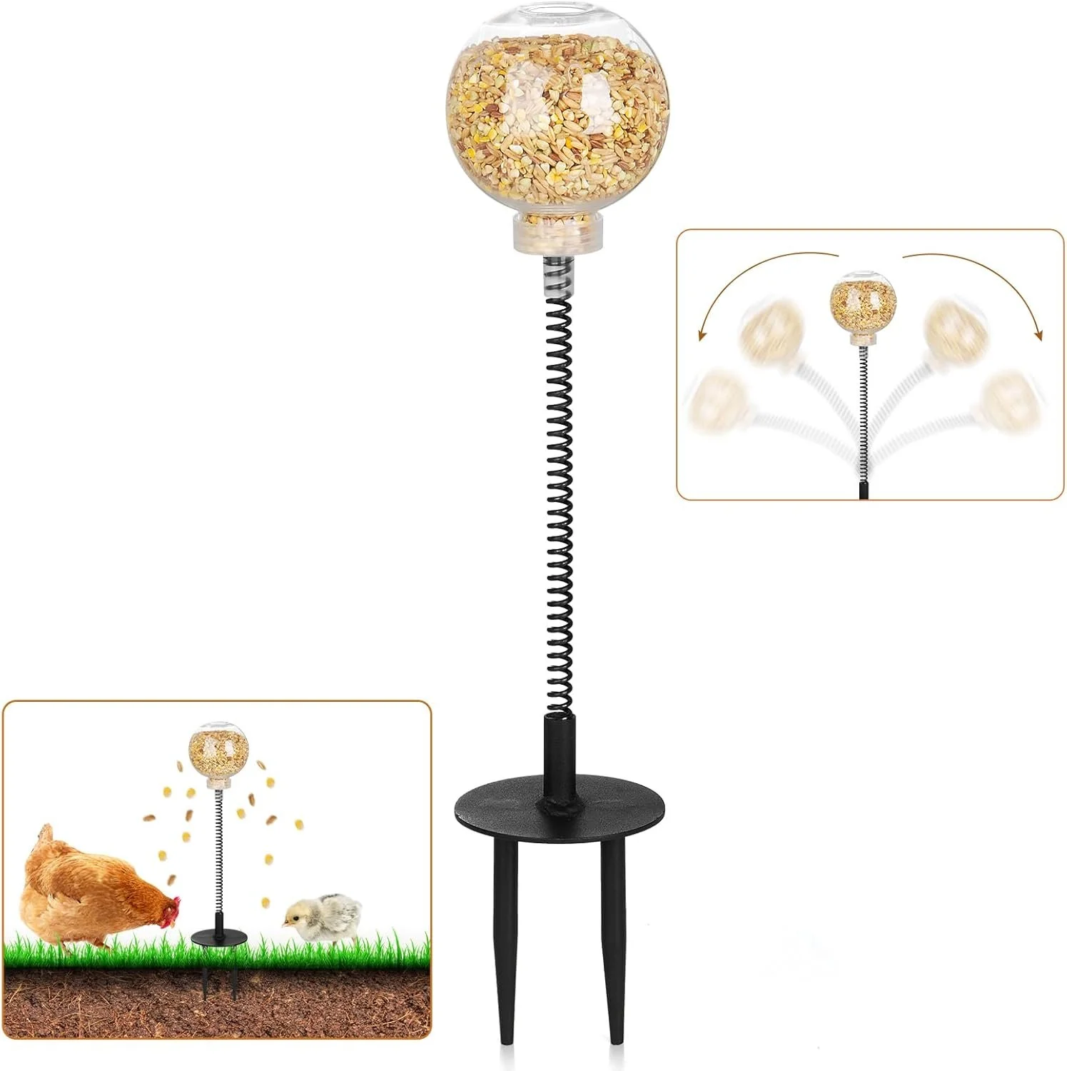 Slow Feeder Ball Peck Toy for Chickens & Ducks (meal worms work great as the treat!)