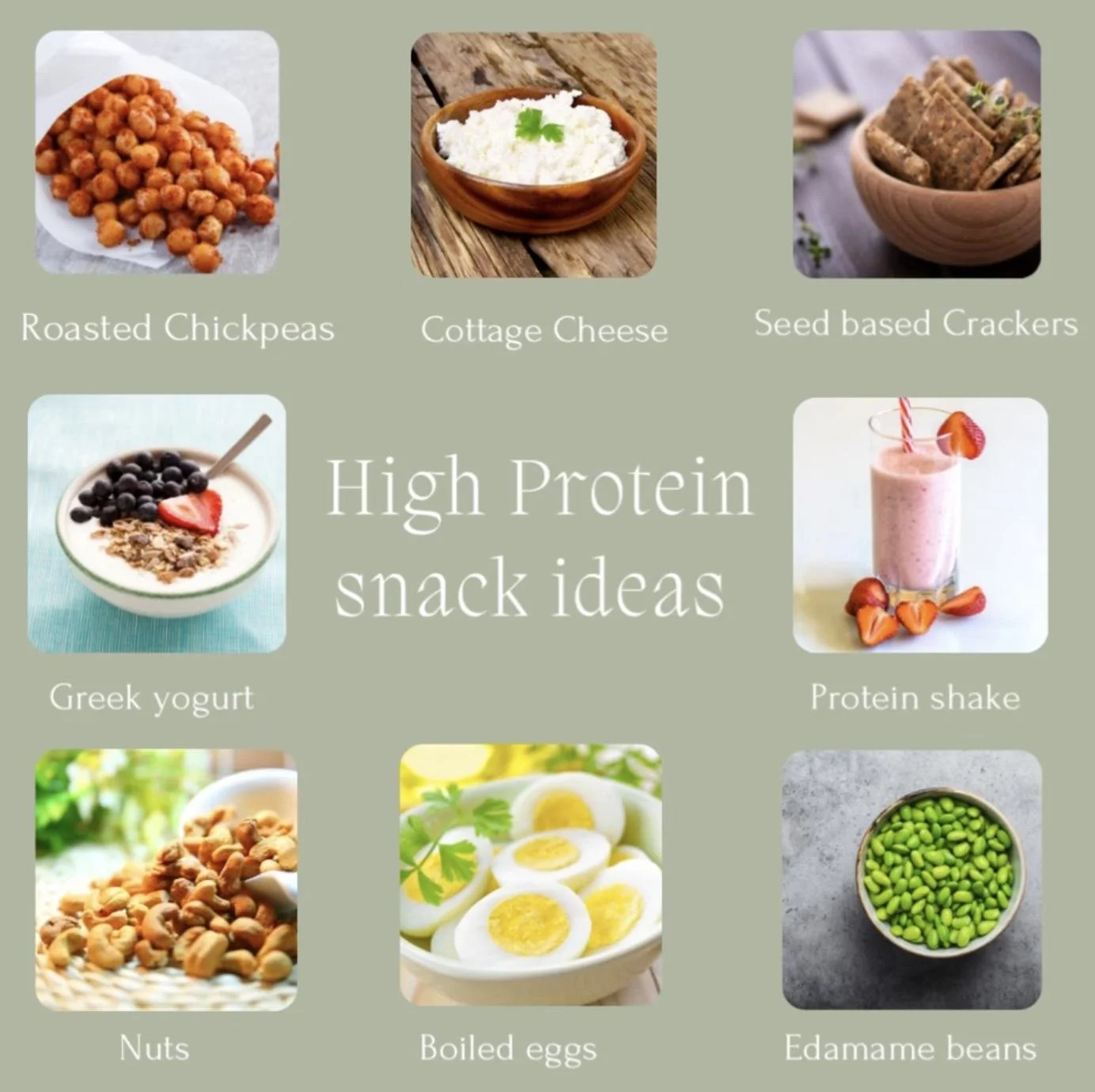 ✨HIGH PROTEIN SNACK IDEAS ✨

#proteinsnacks #highproteinsnack #nutritionist #healthyhabits #healthyeating  #nutritionbyleanne #clinicalnutritionist #mealplanning #mealplanningideas #holisticnutritionist