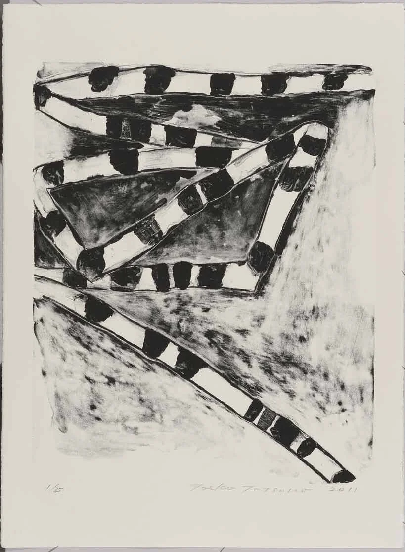2011-P016　
AIWIP-16
2011　
lithograph on paper 　1/35
59.0×48.0（76.0×56.5）cm
版画工房IDEM［パリ］制作　作家
