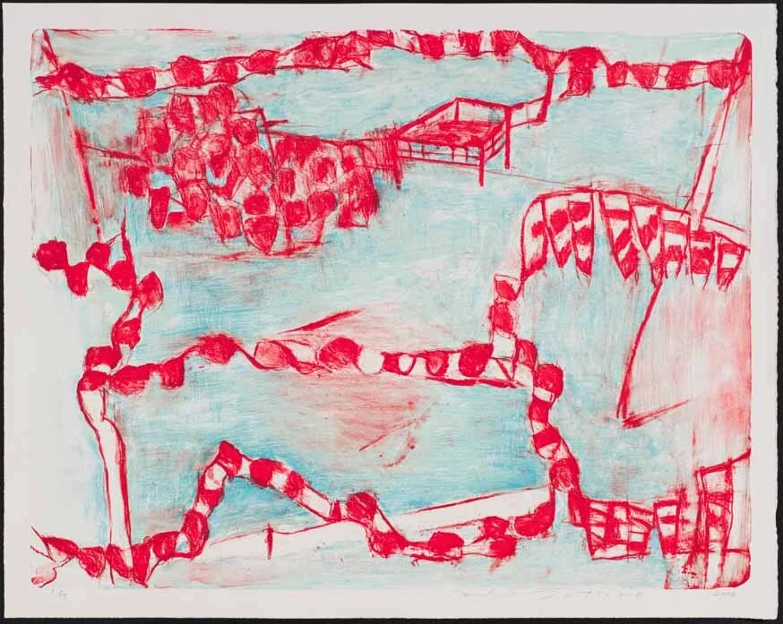 2012-P006　
AIWIP-25
2012　
lithograph on paper　1/30
63.0×81.5（69.3×87.0）cm
版画工房IDEM［パリ］制作　作家