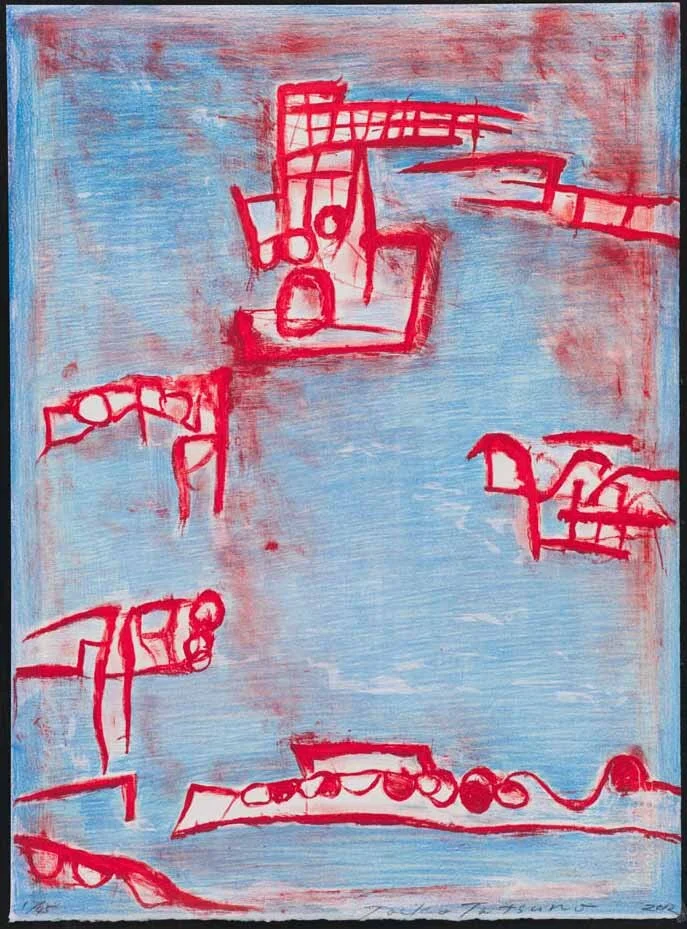 2012-P002　
AIWIP-21
2012　
lithograph on paper 　1/45
65.4×48.2（65.4×48.2）cm
版画工房IDEM［パリ］制作　作家