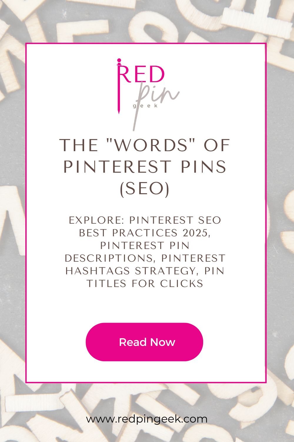 The "Words" of Pinterest Pins (SEO)