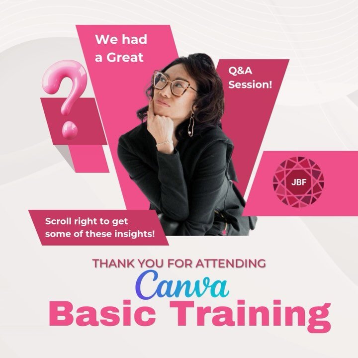 What a lively session that was! Thank you to everyone who joined my session on Canva Live!
⠀⠀⠀⠀⠀⠀⠀⠀⠀
First, I appreciate the comments on my new look and haircut lol! 💇🏻&zwj;♀️
⠀⠀⠀⠀⠀⠀⠀⠀⠀
Second, we had a great Q&amp;A both in the chat and at the end