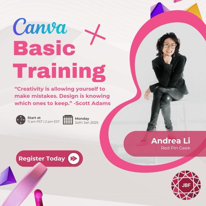 This year, for @halsteadjewelrysupplies JBF, I&rsquo;m speaking on Canva, my Most Valuable Subscription, and let me tell you, my excitement is through the roof! 🚀 
⠀⠀⠀⠀⠀⠀⠀⠀⠀
Canva isn&rsquo;t just about creating those eye-catching Pinterest Pins (th