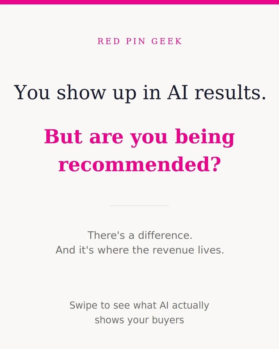 You show up in AI results. But are you being recommended?

There's a gap most jewelers don't know exists. I call it the invisible middle.

You search ChatGPT for your store, see your name on a list, and think "I'm good." But appearing on a 