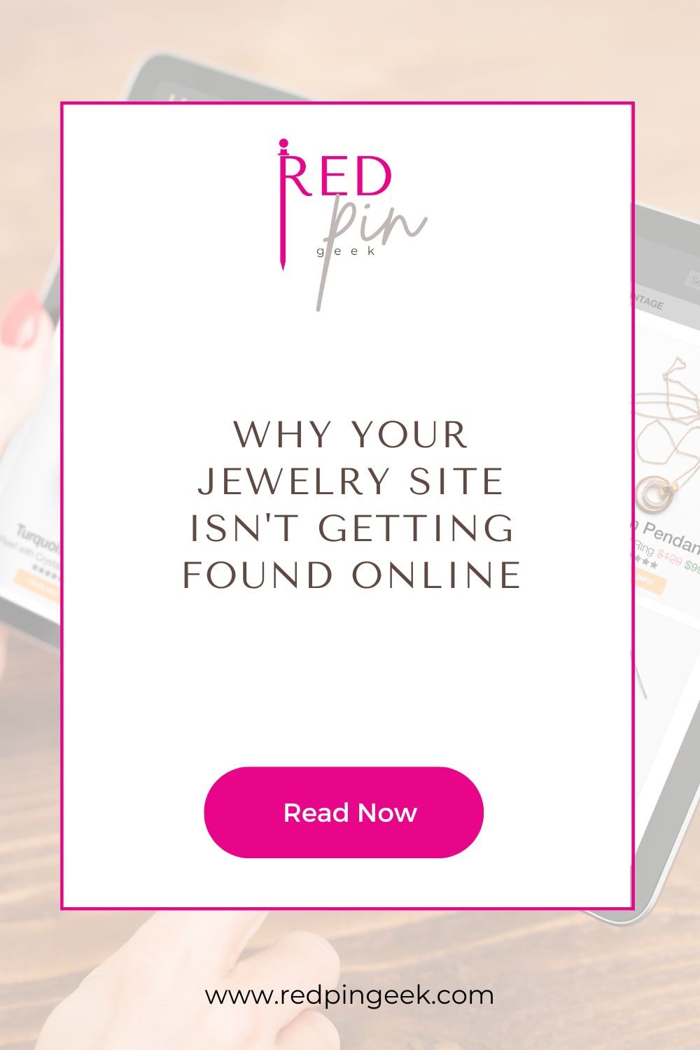 blog post promotional graphic for Why Your Jewelry Site Isn't Getting Found Online