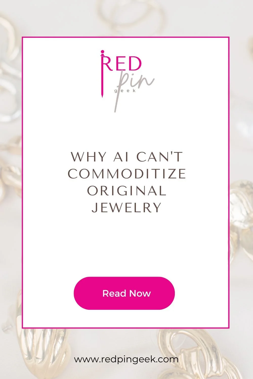 promotional blog graphic about at post about Why AI Can't Commoditize Original Jewelry