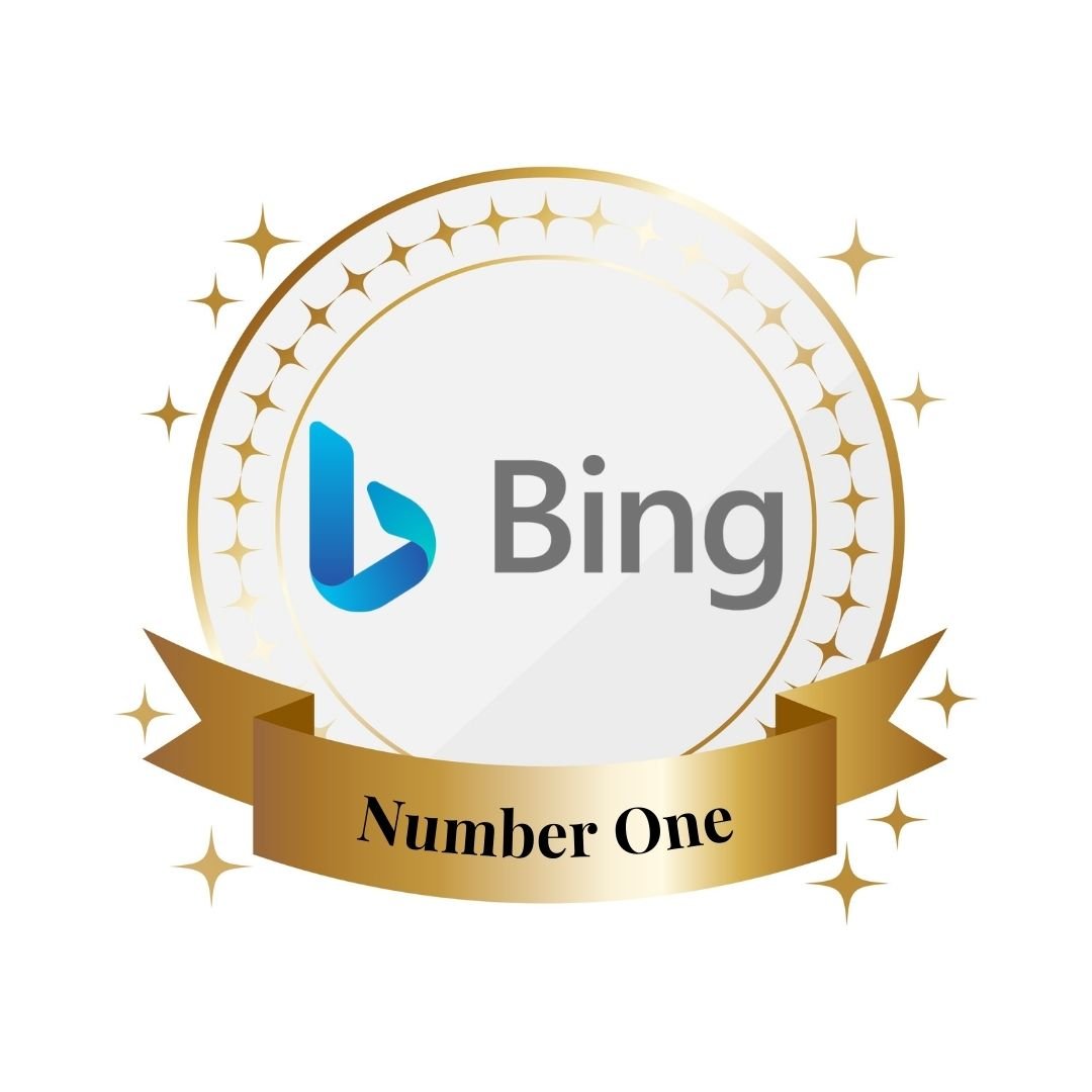 Bing badge of ranking number one