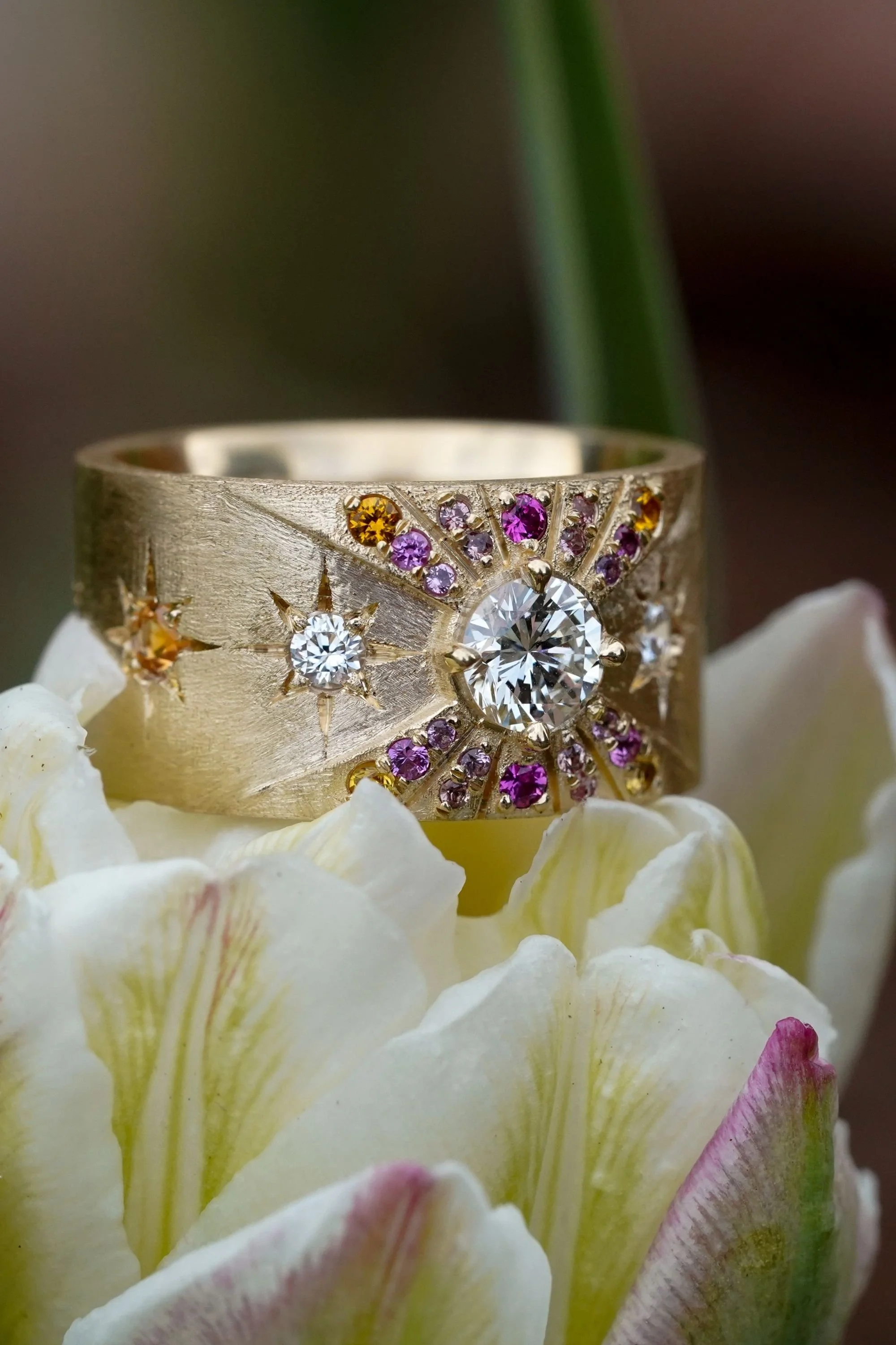 Bohemi custom engagement ring
