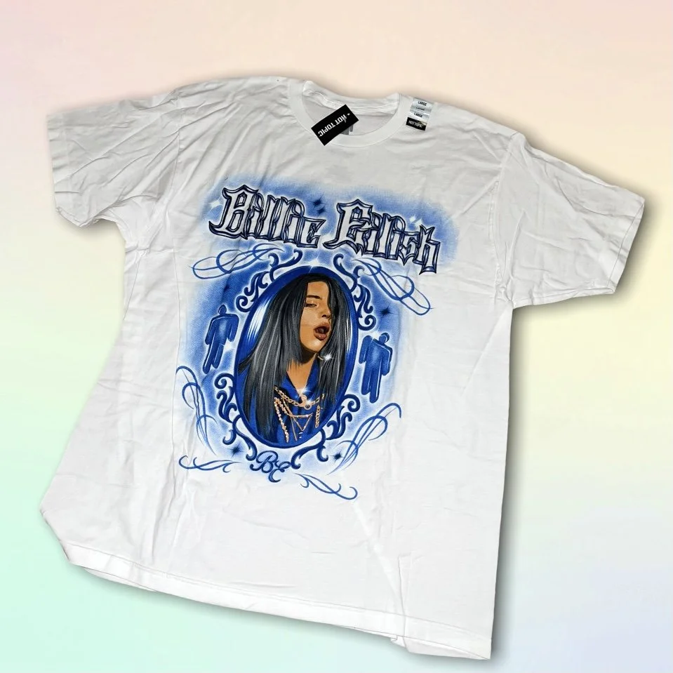 airbrush billie eilish t-shirt (L 