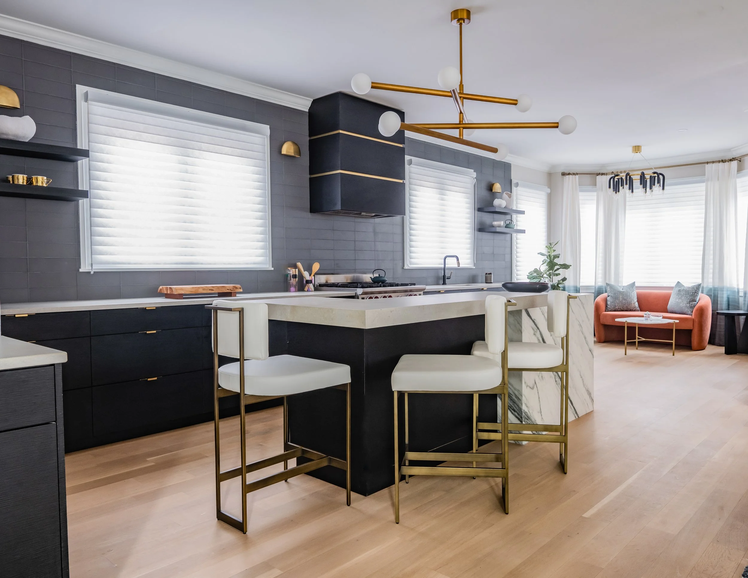 Modern & Bold Kitchen | Bayside, NY | House of Meraki by Stevi Fourouli ...