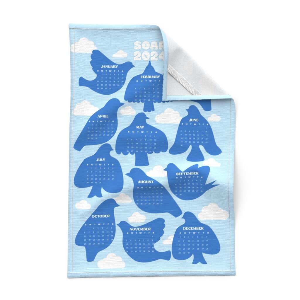 🌿Elevate your kitchen with tranquility. This tea towel, featuring serene blue birds, is here to infuse your daily routine with calm inspiration. 🕊️ Let these placid avian companions remind you to spread your wings and soar in every culinary adventu