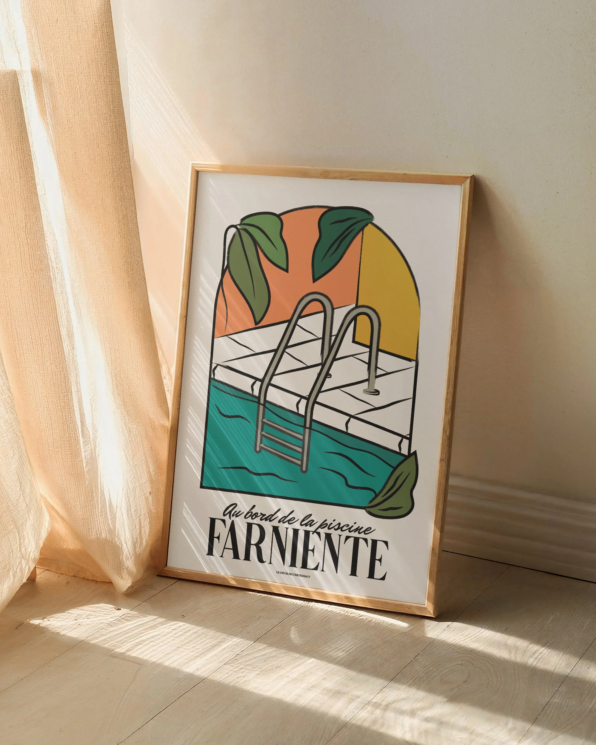 Au bord de la piscine