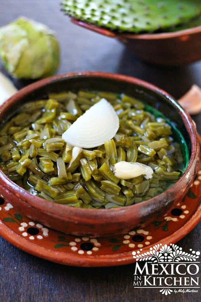 Nopales and eggs, a classic Mexican breakfast