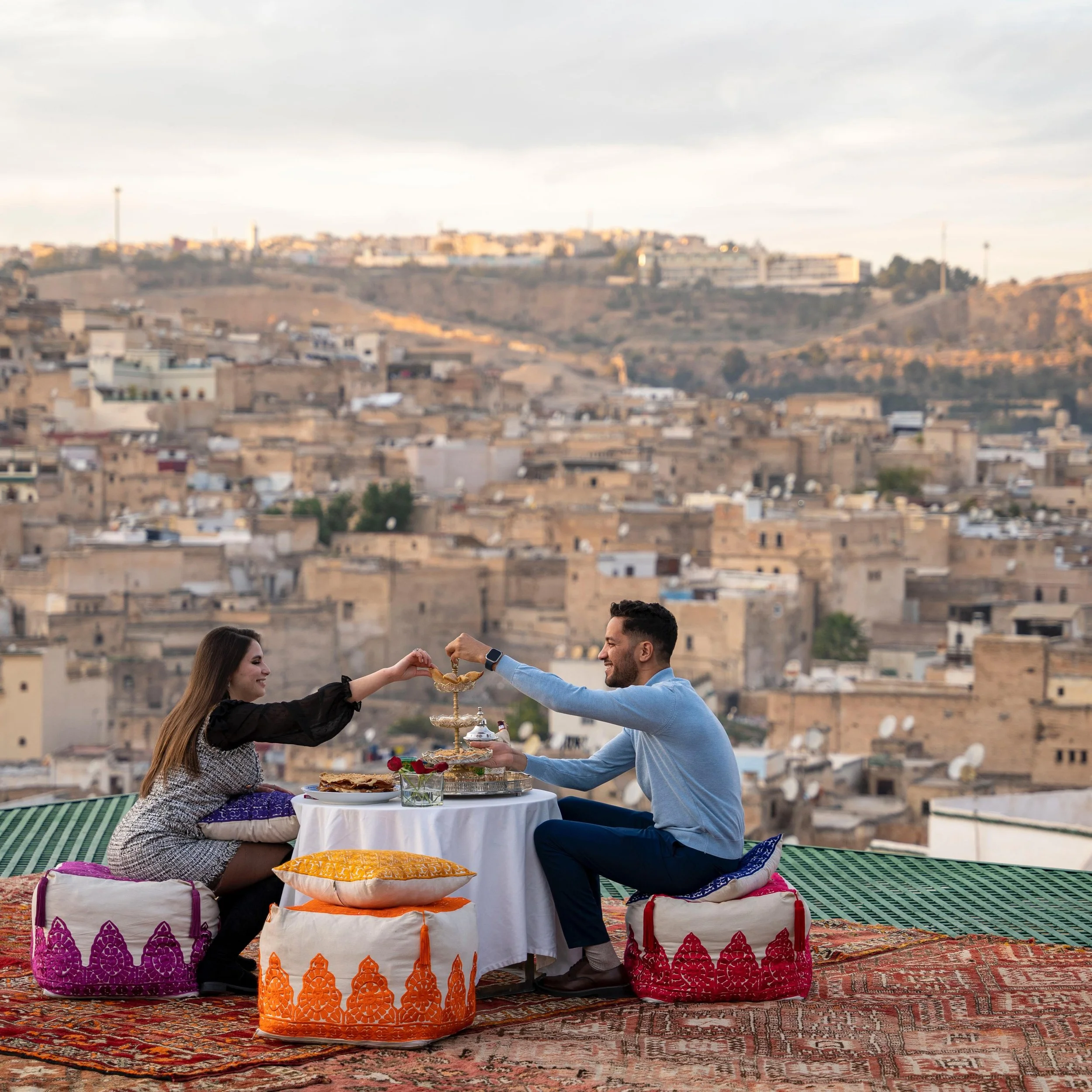 Eid Mubarak from @inclusive.morocco&rsquo;s founders! 🌙

Bilal and Rania have built something special. Their passion for sharing the real Morocco with curious travellers is as warm and vibrant as the country itself. 

For more information on Inclusi
