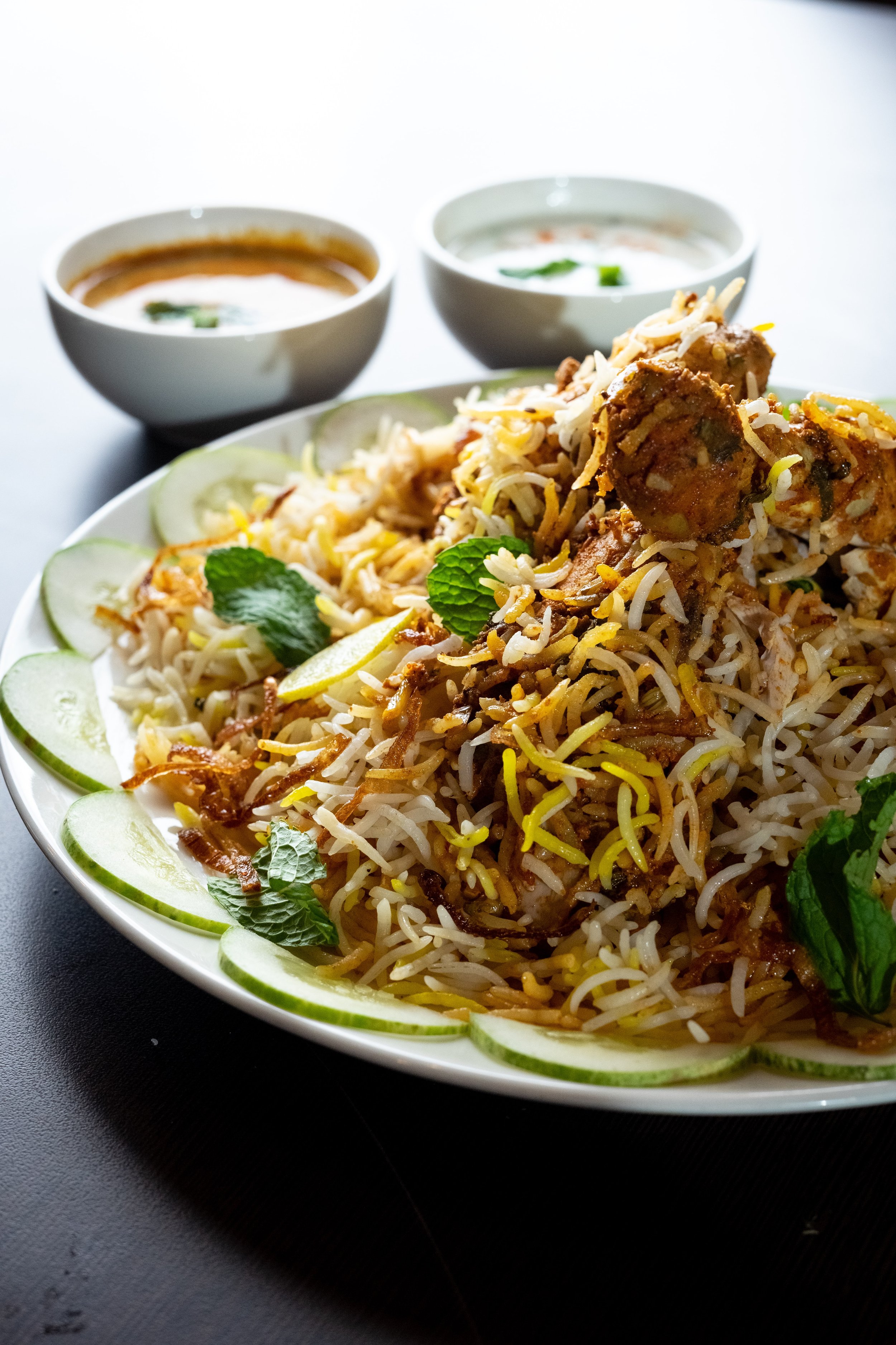 plate of biryani