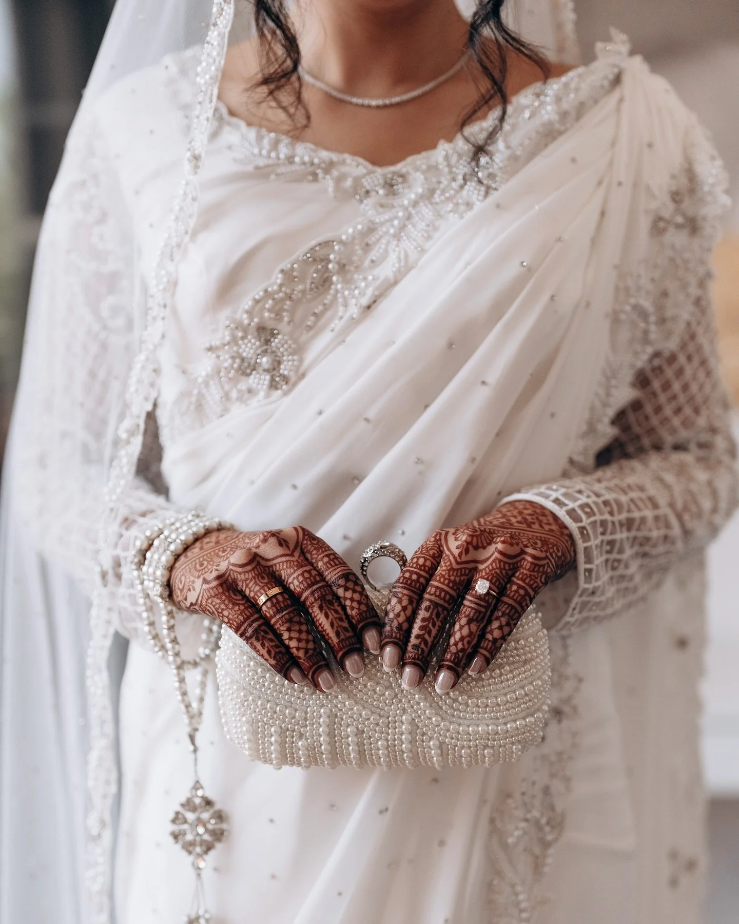 A L I Y A  on her nikkah day 🤍 

ahhhh we&rsquo;re so excited to share all their other picssss

&hellip;.

Bride &amp; groom: @aliya1119 @shayannoorani 
Photo + video @black.iris.photos
Sari @panachebysharmeen
Reception dress @seemagujraldesign 
Pla