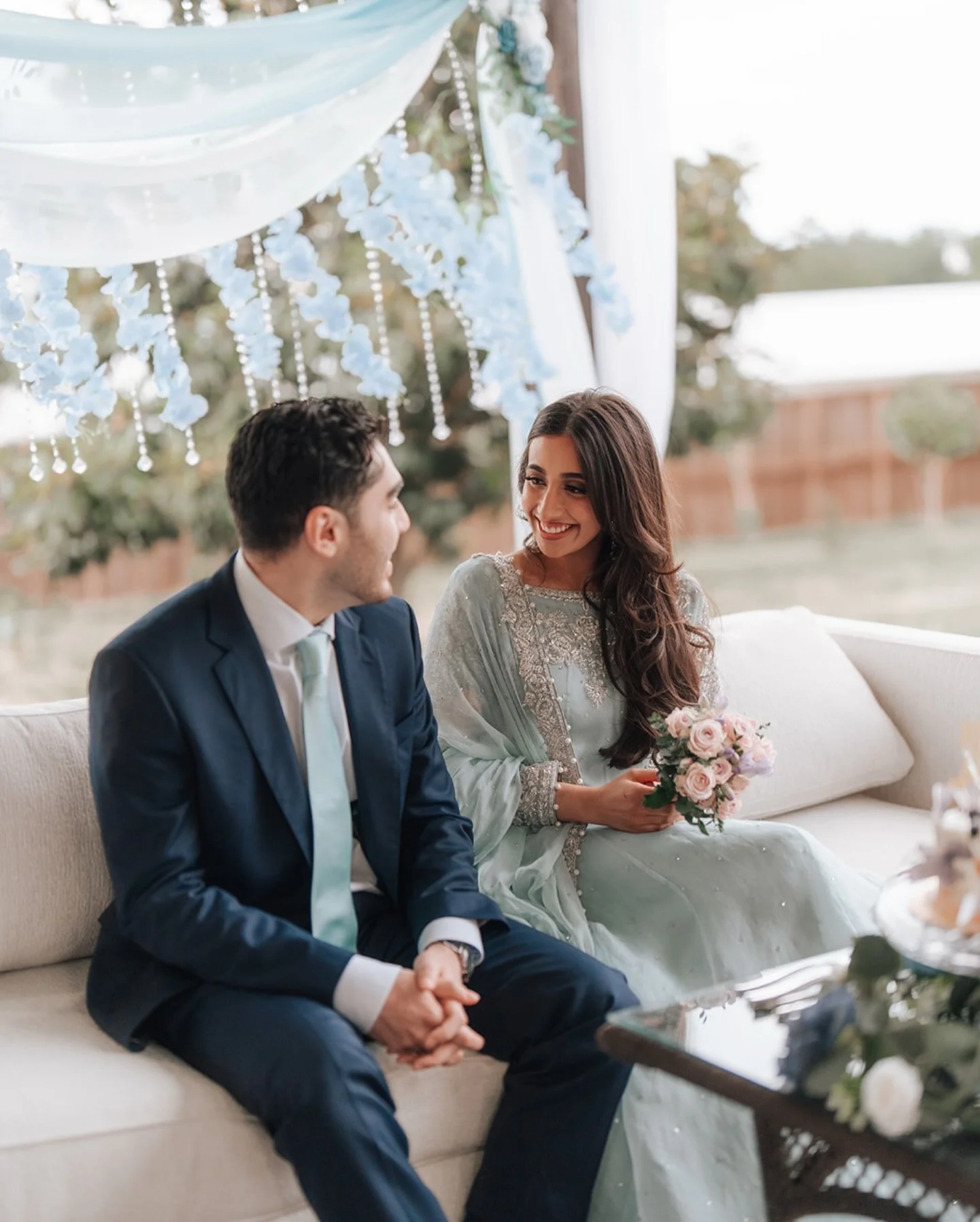M A R I A M +  S A M A D 🤍 

the most beautiful backyard Baat Pakki 💍 
cant believe the bride&rsquo;s family did all the decor DIY! 🥹😍

#southasianphotographer #southasianvideographer #dallasphotographer #southasianweddings #dallas #texas #pakist