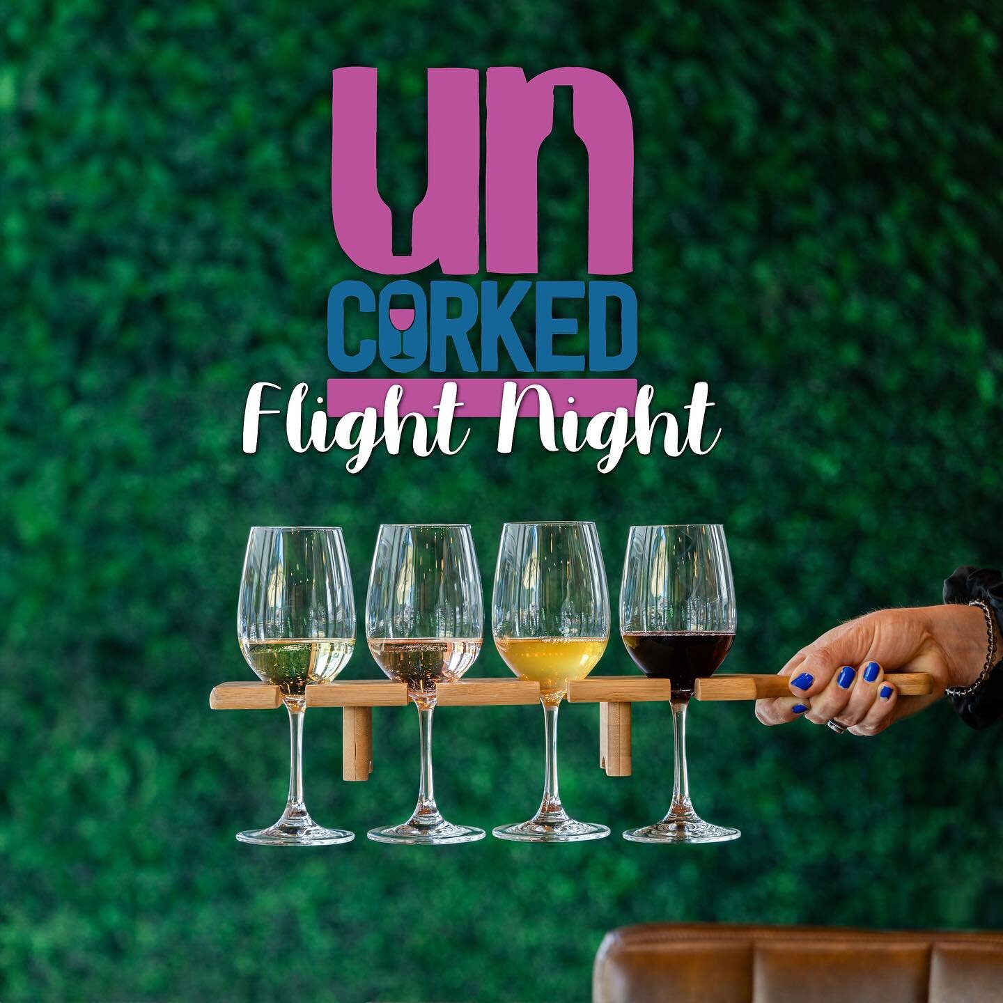 🍷 Join us for our very first UnCorked Flight Night at the UnCorked Wine Bar this Wednesday from 5-7 PM!

🍾 For just $20, you'll enjoy a flight of four wines from France's Rh&ocirc;ne Valley, including a Ch&acirc;teauneuf-du-Pape.

🚨 Take advantage