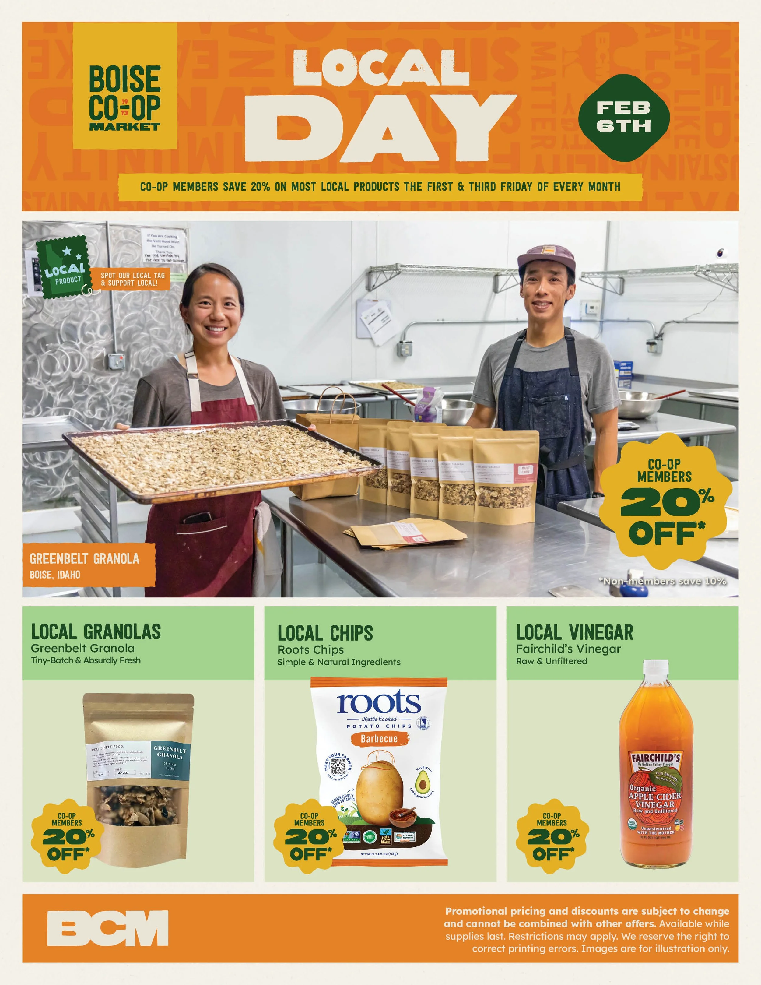 LOCAL DAY SALE • FEB 6
