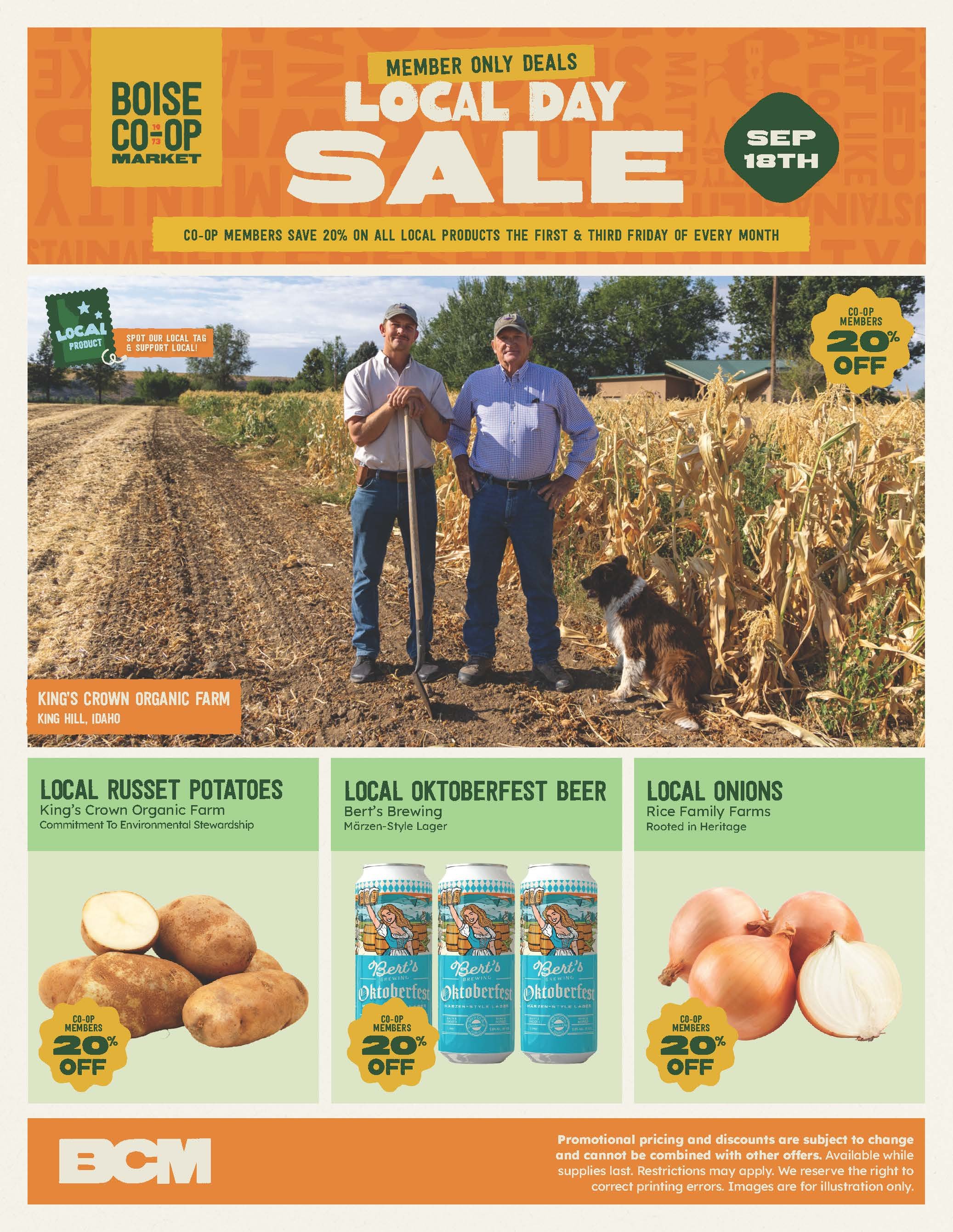 LOCAL DAY SALE • September 18