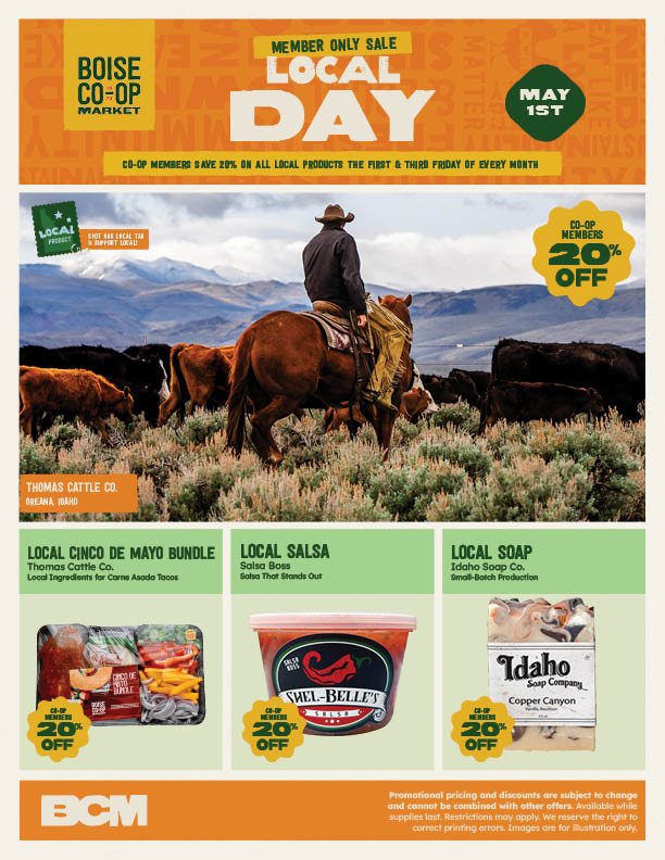 LOCAL DAY SALE • MAY 1