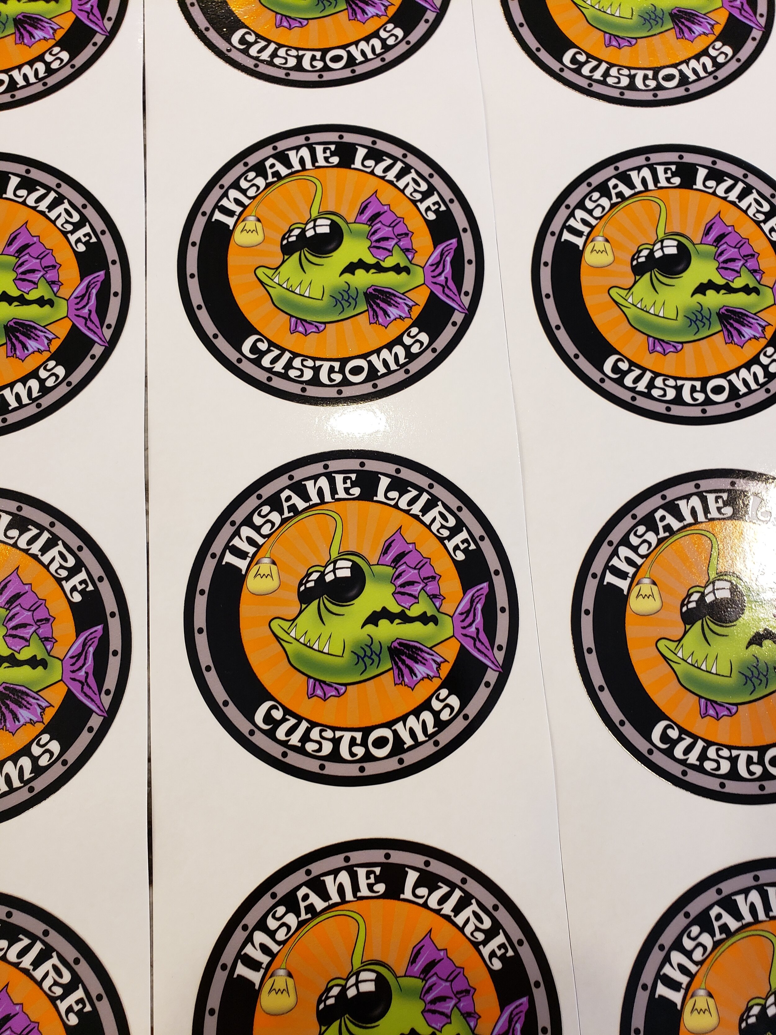 3 x 3 Insane Lure sticker print