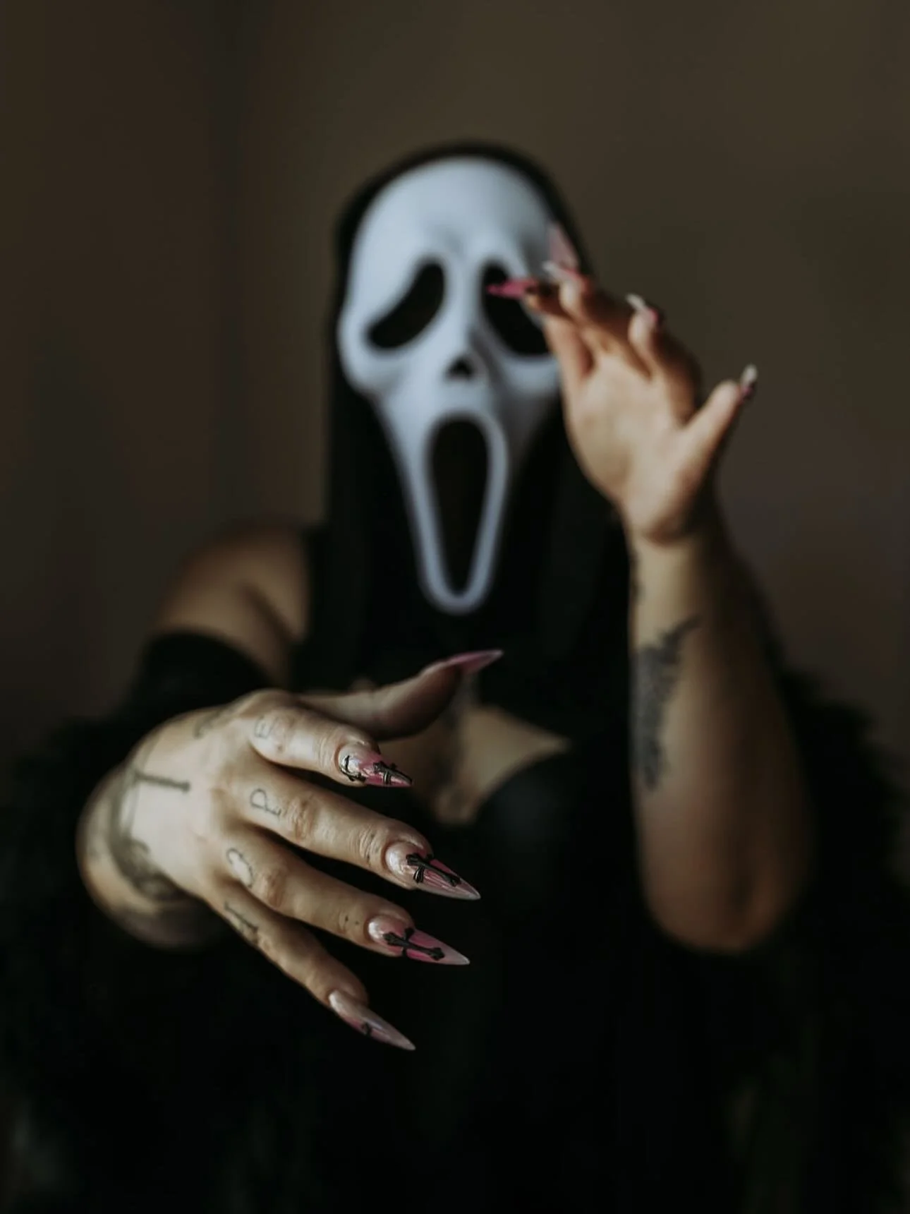 MAN
  Really? What?

  CASEY
  Just some scary movie.

  MAN
  Do you like scary movies?

  CASEY
  Uh-huh.

  MAN
  What&rsquo;s your favorite scary movie?

He&rsquo;s flirting with her.  Casey moves away from the stove and takes
a seat at the kitch