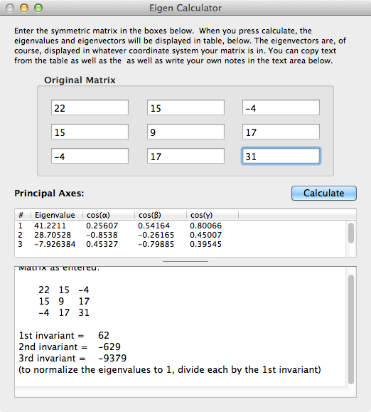 EigenCalc — Rick Allmendinger's Stuff