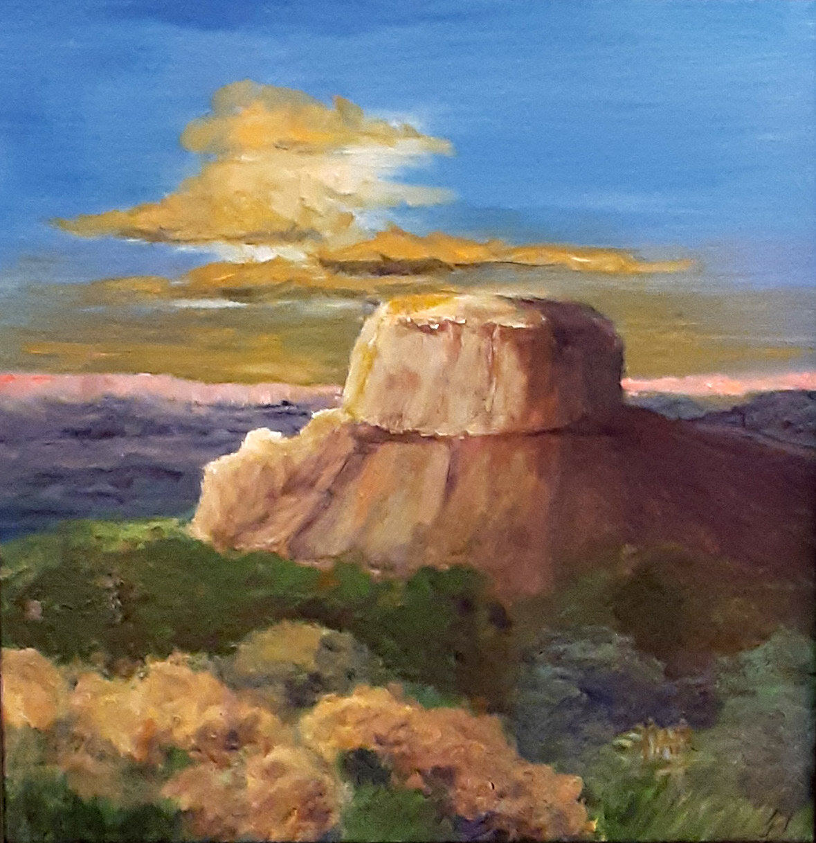 ’Table of the Gods’ — Oil — Painted on-site outside Escalante, Utah