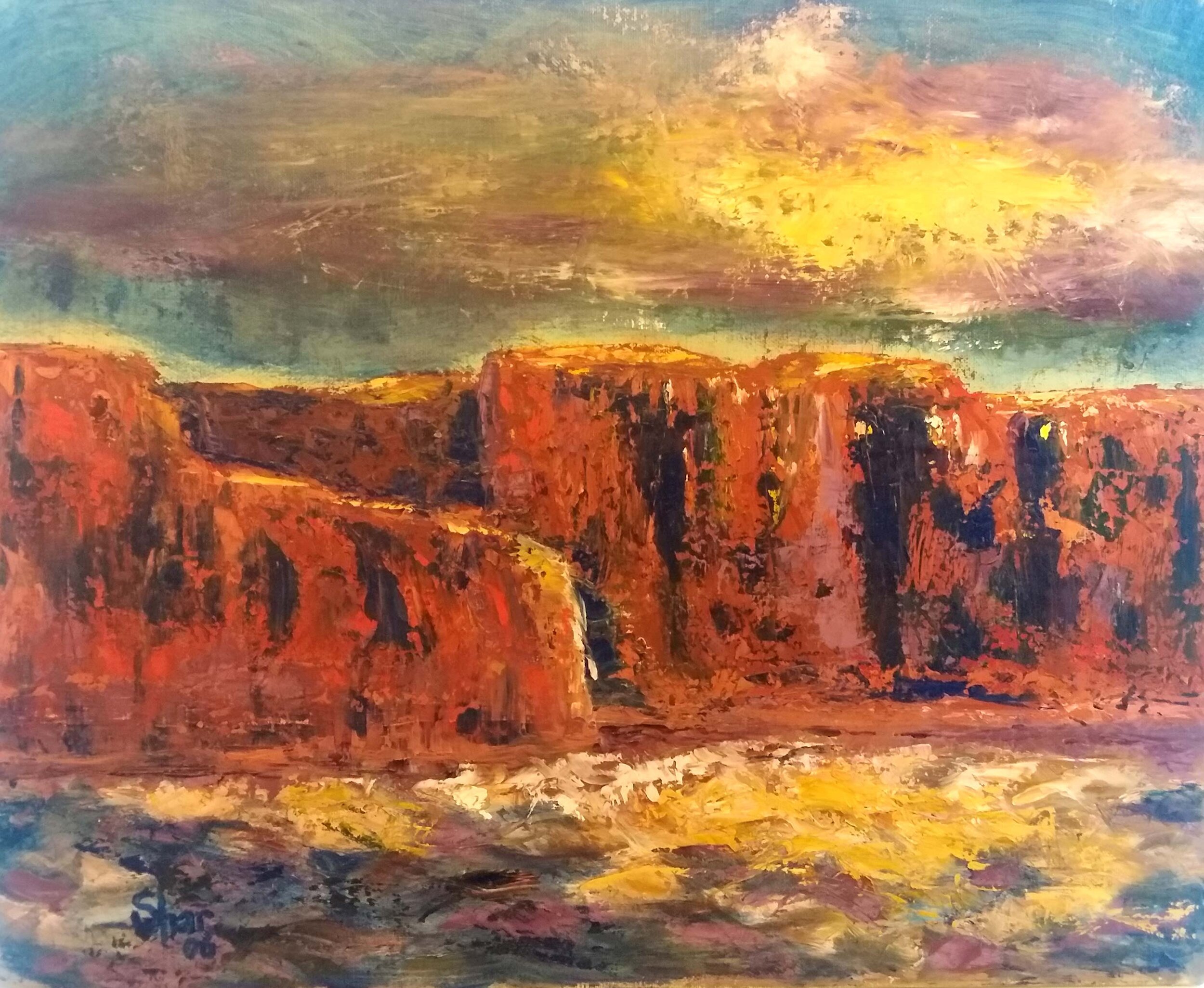 ’Lake Powell' — Oil — Painted from a photograph taken at Lake Powell