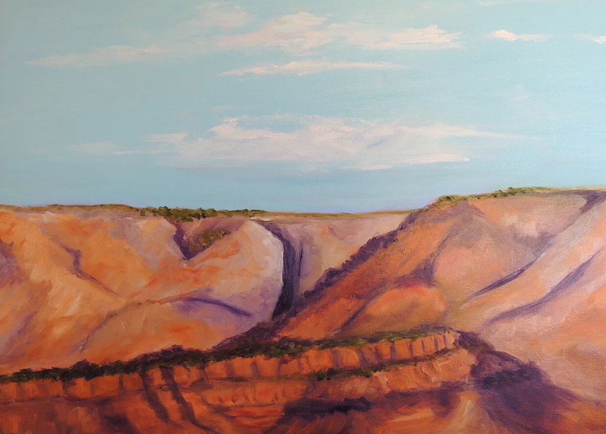 'Escalante Red Hills' —Oil—Painted on site