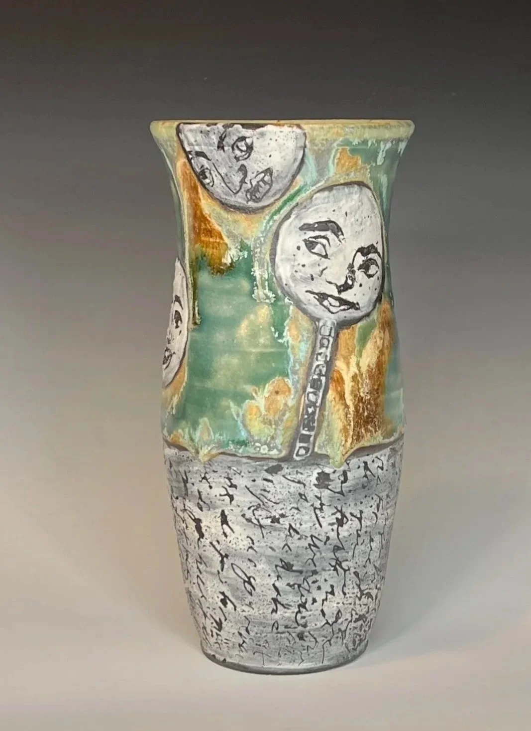 Orbit. 2025. Glazes, slip, underglaze. 