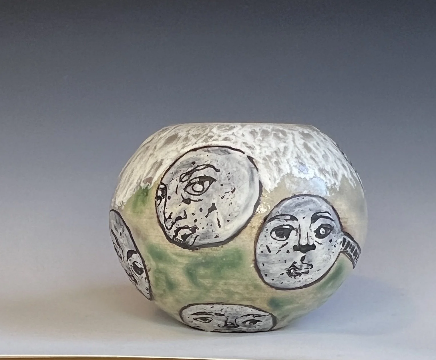 Celestial. 2025. Glazes, slip, underglaze. 