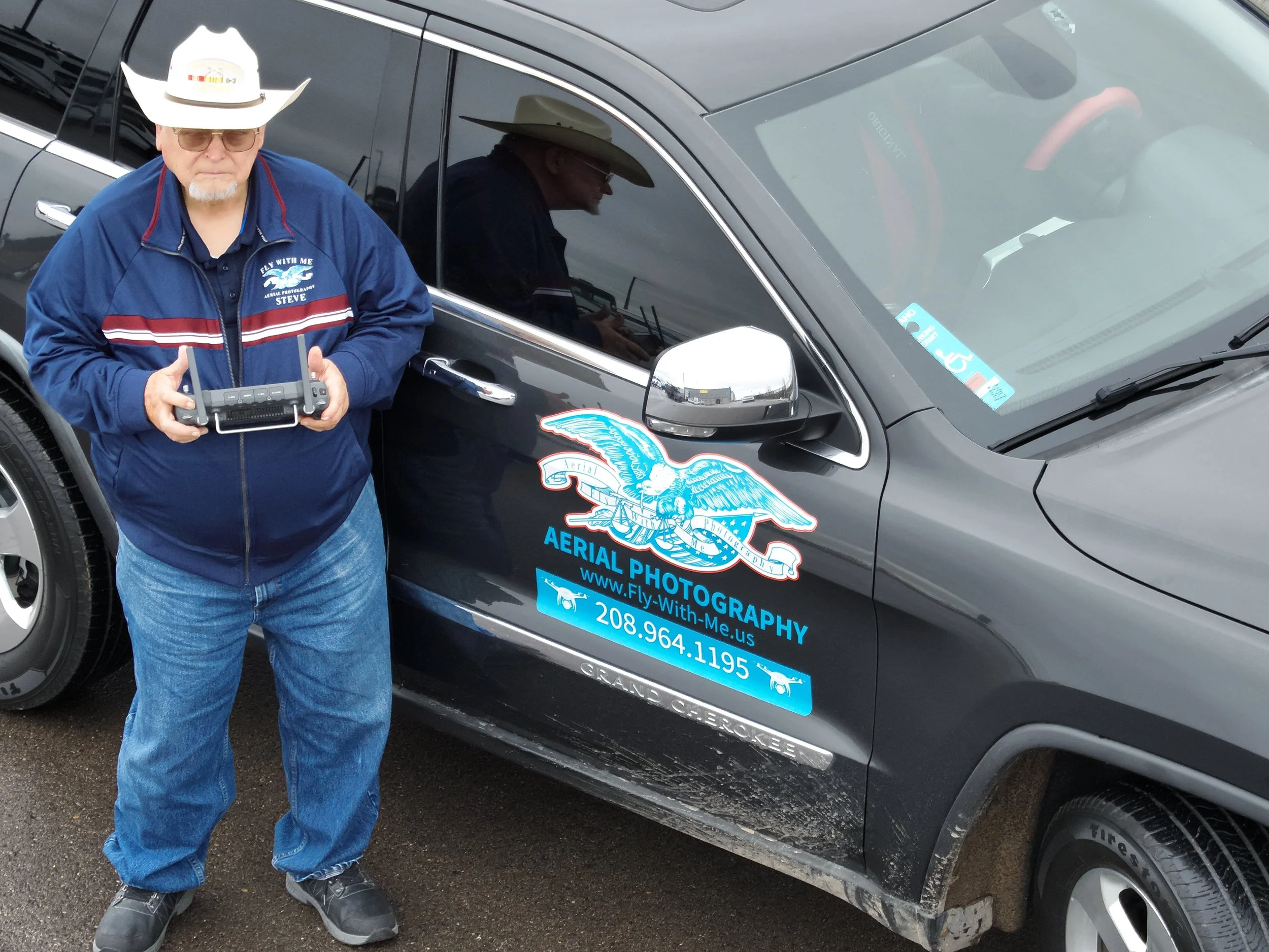 Steve with his company vehicle.