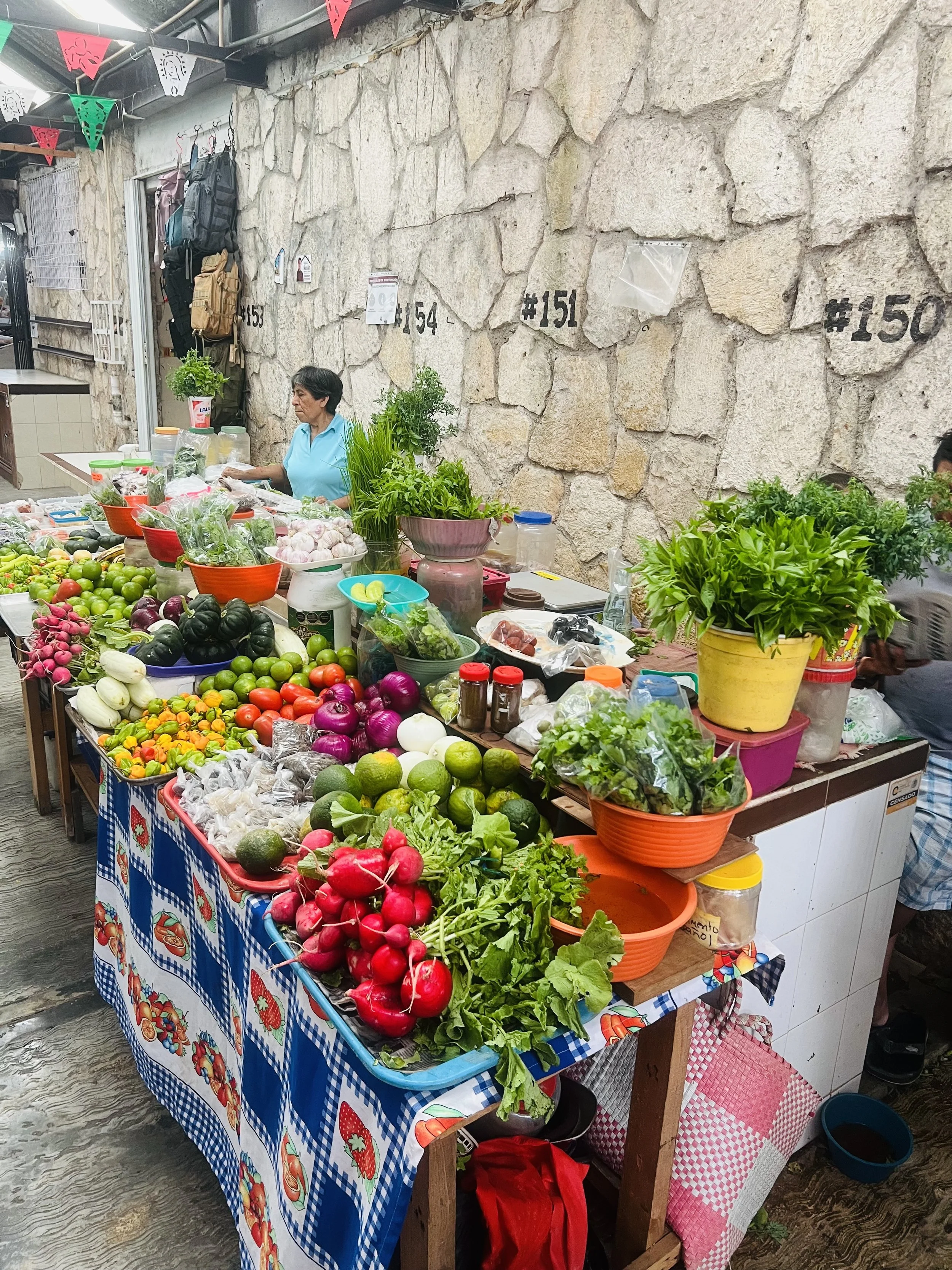 Fresh fruit and vegetables at Mercado Municipal in Cozumel