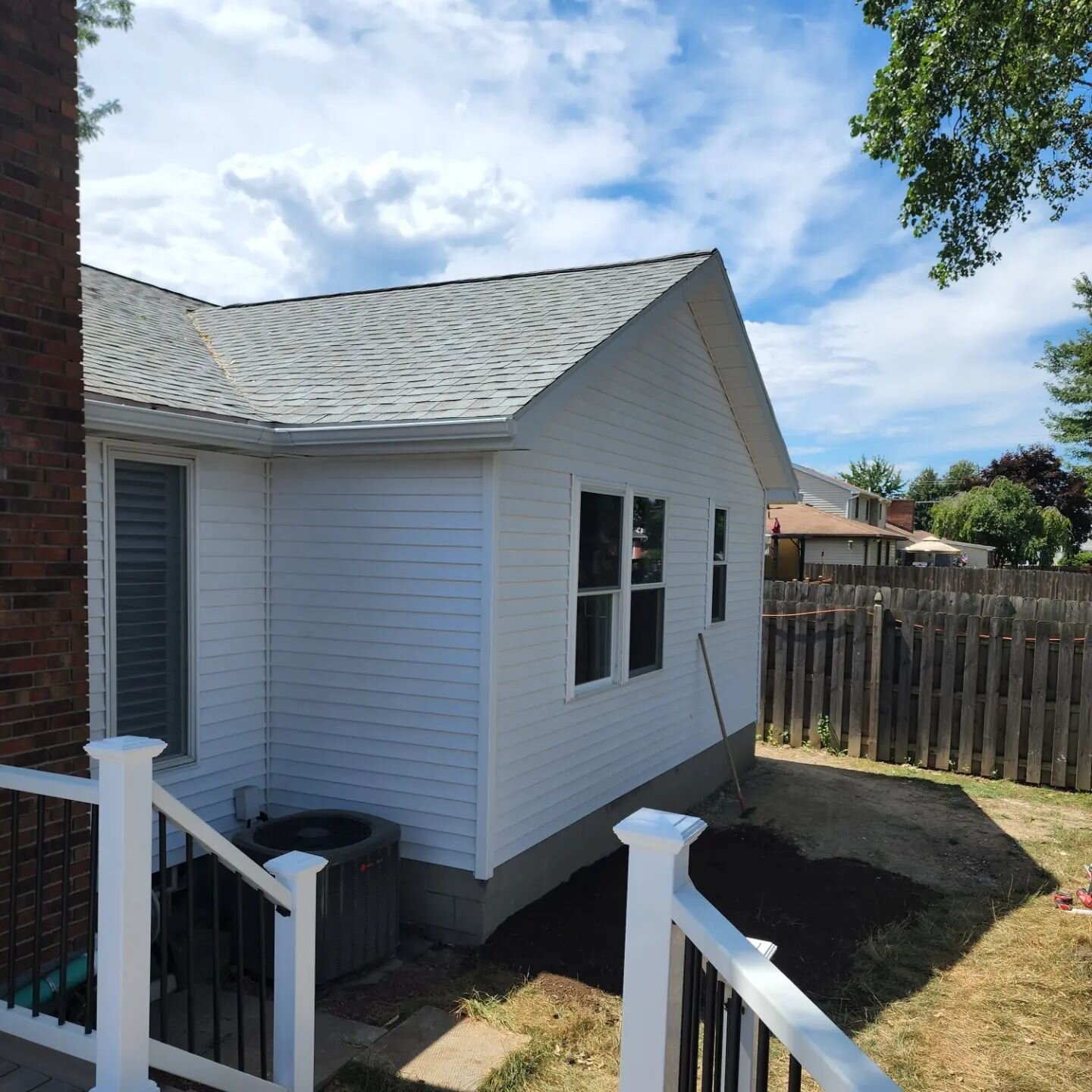 Final pictures of a small addition in North Tonawanda. This project was finded by the VA adaptive housing grant to help our vets in need of accessibility modifications to their current home. An overhead lift and also liftgate off of the rear deck to 