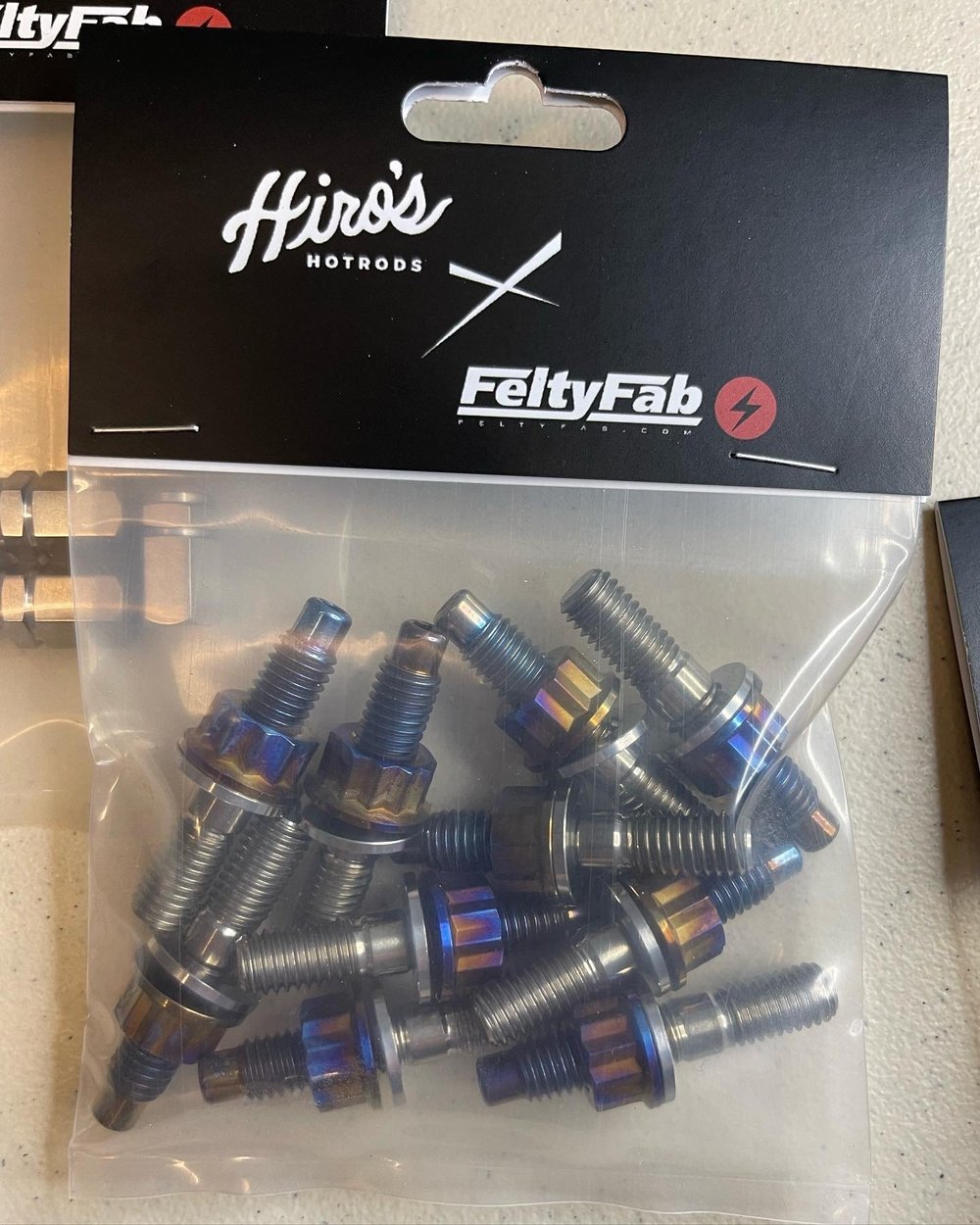 PLM Titanium Exhaust Bolts Honda B / D / F / H / J Series Engines - PL