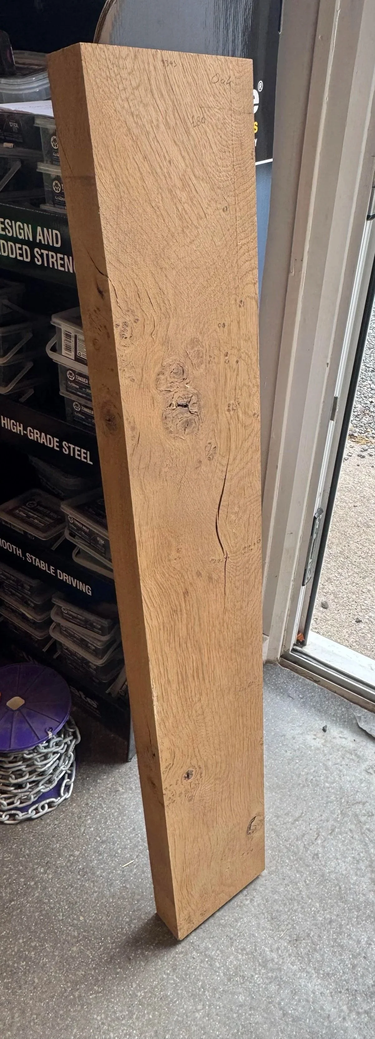Hardwood oak plank