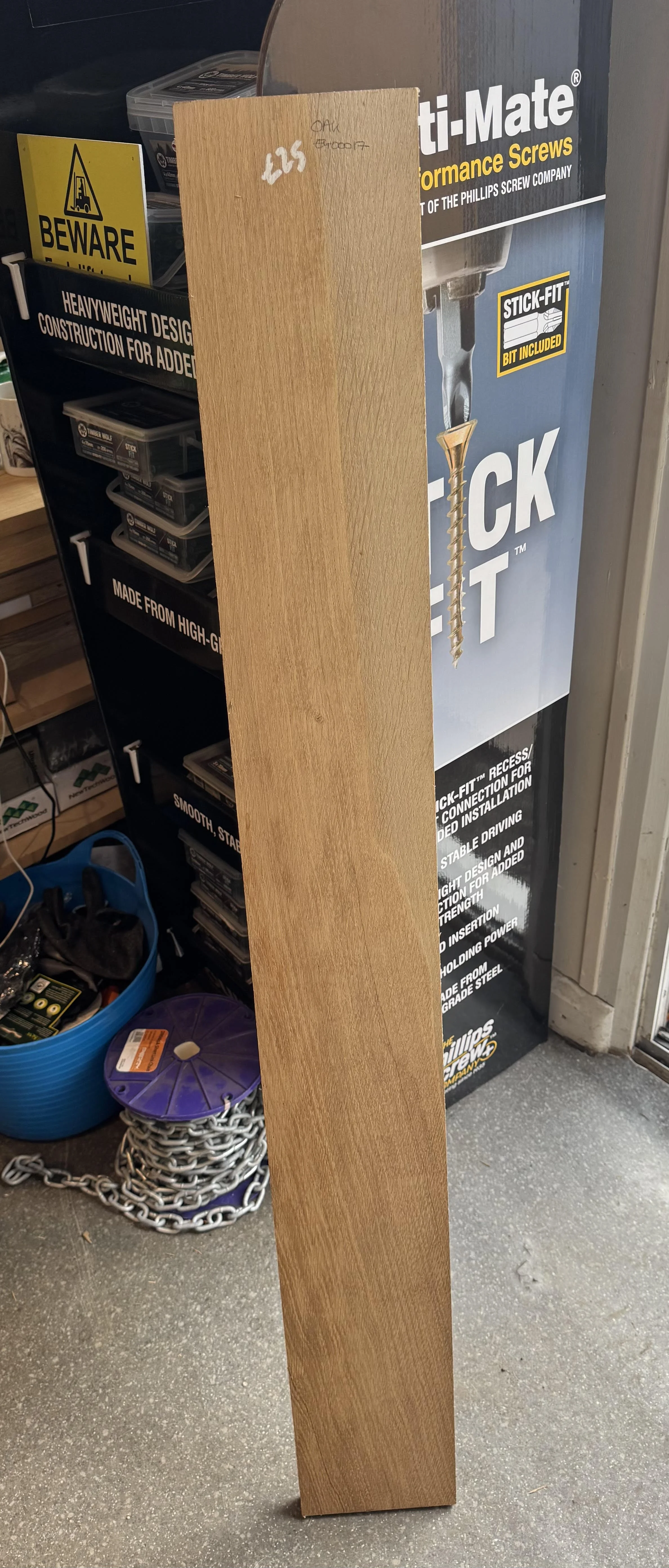 Hardwood oak plank